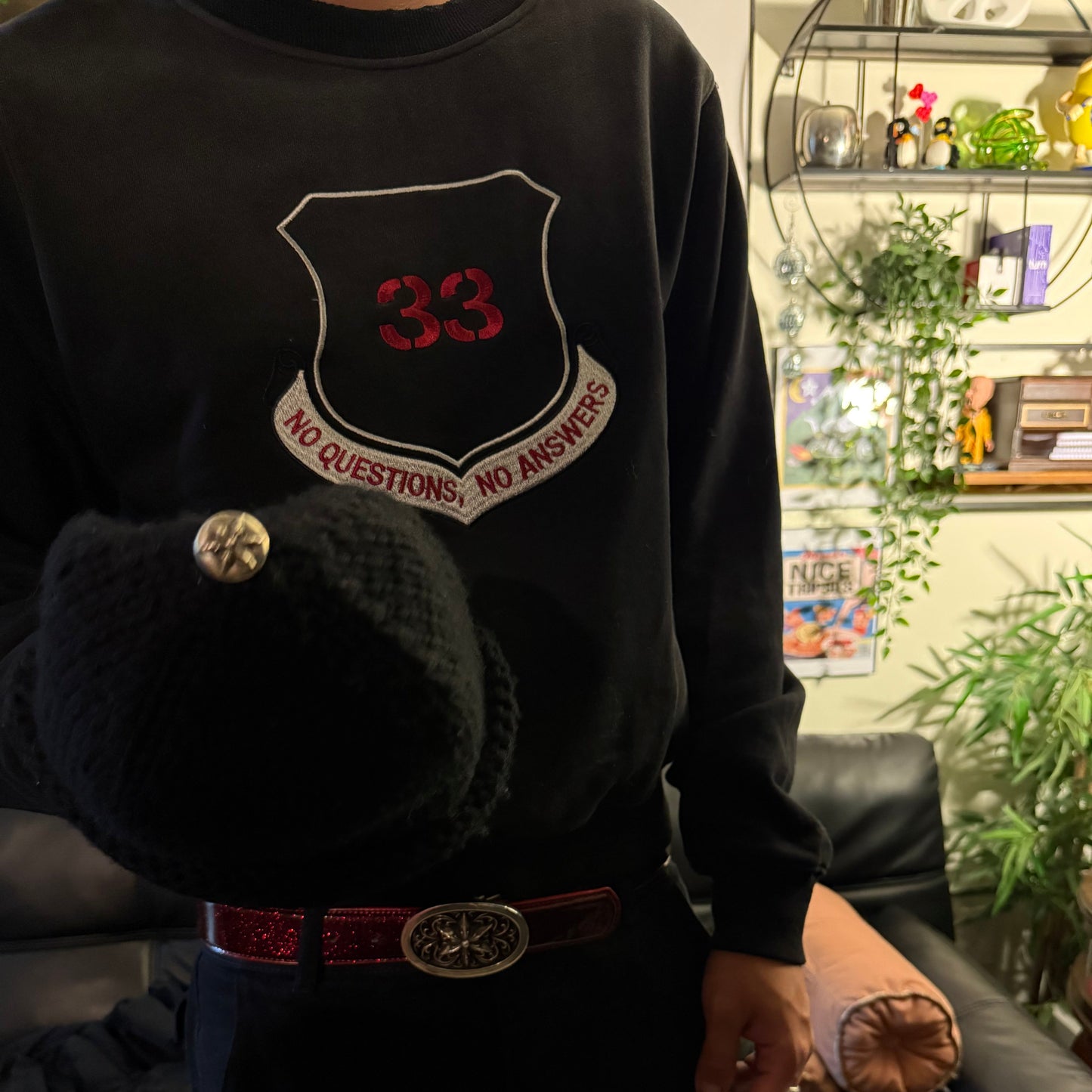 NOYFB (None Of Your Fu*king Business) 33 Sweater BLACK